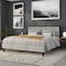 Flash Furniture King Tufted Metal Headboard in Light Gray Fabric HG-HB1725-K-LG-GG - alternate 5